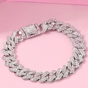 Cubin link chain Bracelet unisex 8 inches